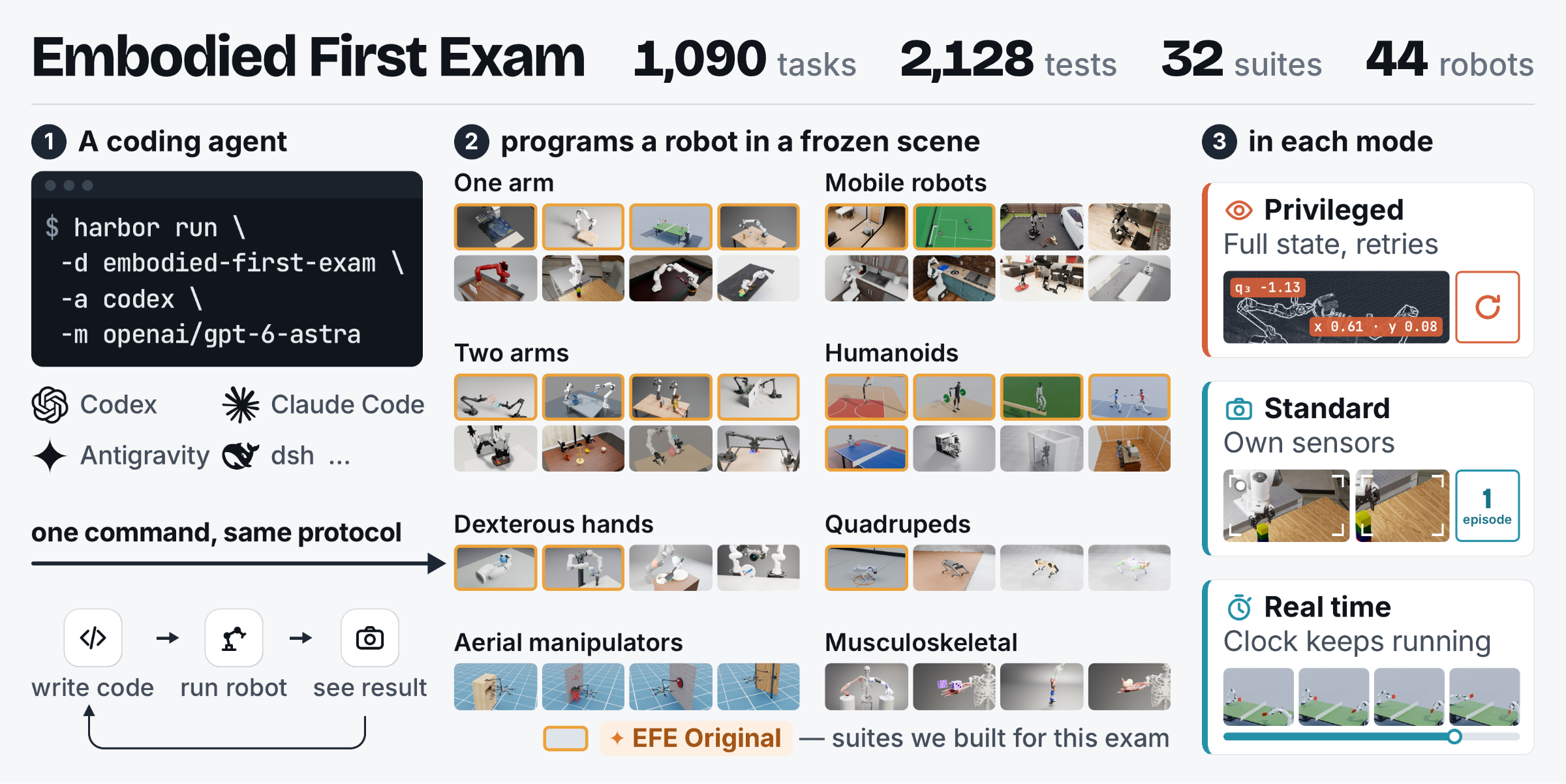 Embodied First Exam (EFE) — official preview