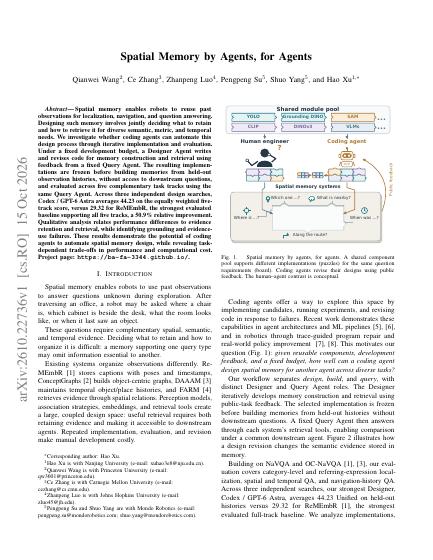 Spatial Memory by Agents, for Agents — first page