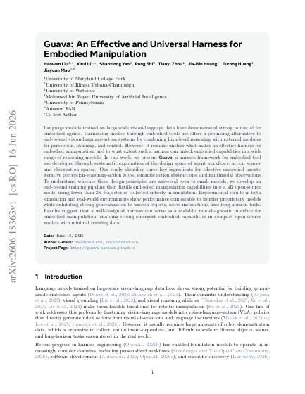 Guava: An Effective and Universal Harness for Embodied Manipulation — first page