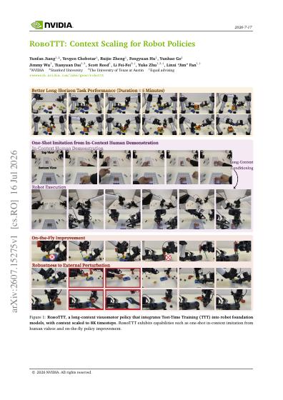 RoboTTT: Context Scaling for Robot Policies — first page