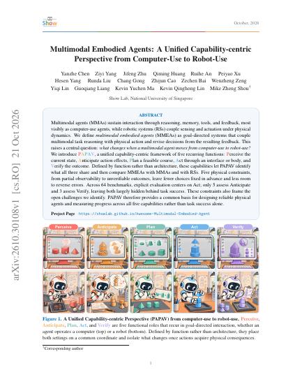 Multimodal Embodied Agents: A Unified Capability-centric Perspective from Computer-Use to Robot-Use — first page