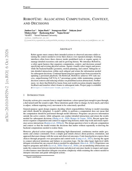 RobotUse: Allocating Computation, Context, and Decisions — first page