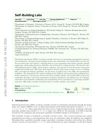 Self-Building Labs — first page